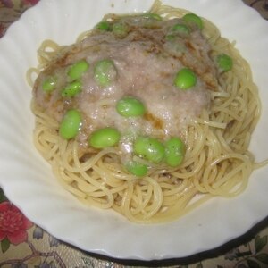 夏の疲れた胃腸に！枝豆とろろの冷製パスタ